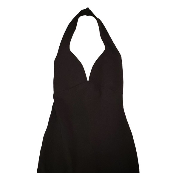 Nookie Medea Classic Halter Midi Dress in Black Stretch Jersey Size XS NWT - Picture 6 of 9